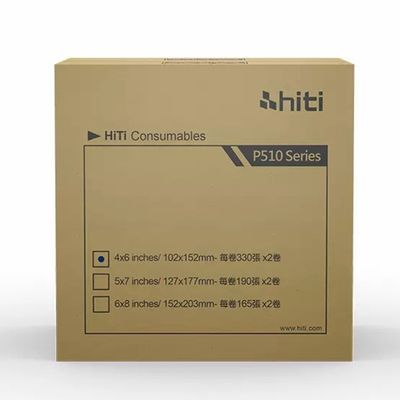Original Hiti P510s / P510K/ P510L Printer Kit 6x8&quot; 152x203 mm Photo Paper and Ribbon