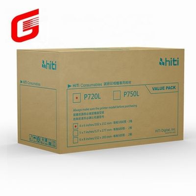 Hiti P750L Photo Paper and Ribbon Print Kit for 4x6 Photos Shipping DHL UPS TNT FEDEX