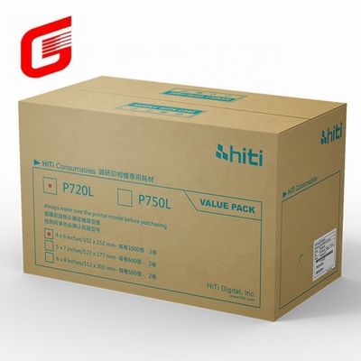 Hiti P750L Photo Paper and Ribbon Print Kit for 4x6 Photos Shipping DHL UPS TNT FEDEX