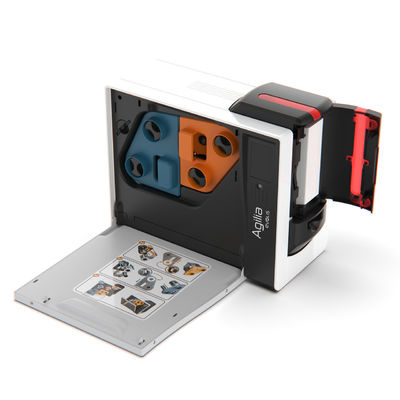 Evolis Agilia Retransfer Card Printer with 600 dpi Resolution and USB 2.0 Ethernet Interface
