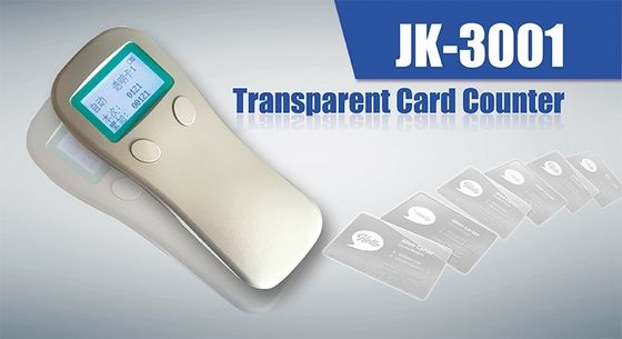 Compact Design JK-3001 Handheld Automatic Transparent Card Counter with ABS Material