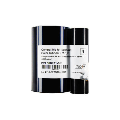High Compatibility Compatible DataCard YMCK Color Ribbon / Retransfer Film 568971-001