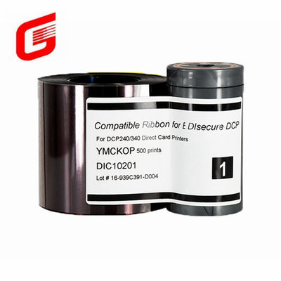 Long-lasting YMCKOP Color Ribbon DIC10201 for DCP 240/340 Card Printer