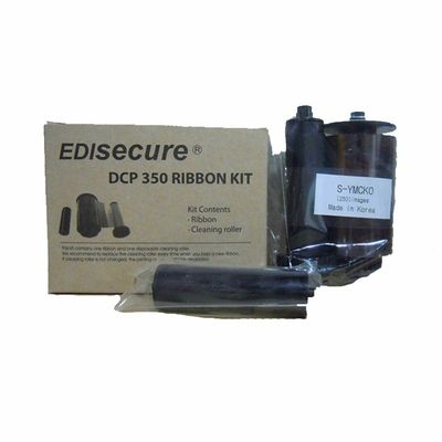Original DIC10580 YMCKO Color Ribbon Kit 250 Images per Roll for DCP 350 ID Card Printer