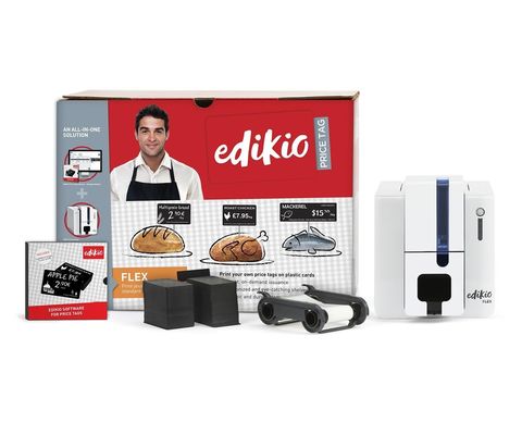 Evolis Edikio FLEX Single Sided 12 Dots/mm 300dpi USB Ethernet Tag Printer with 1-