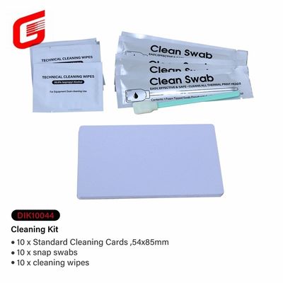 XID Retransfer Card Printers Cleaning Kit 10 x Roller Wipes No Adhesive Cleaning Cards