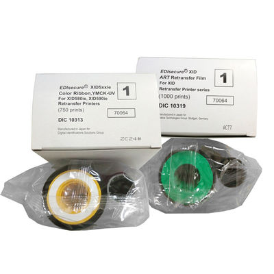 XID8300 Color UV Ribbon DIC10313 YMCK-UV for XID 8600 Card Printer Nylon Material