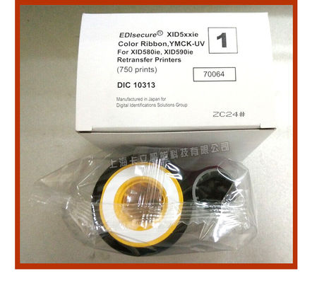 XID8300 Color UV Ribbon DIC10313 YMCK-UV for XID 8600 Card Printer Nylon Material