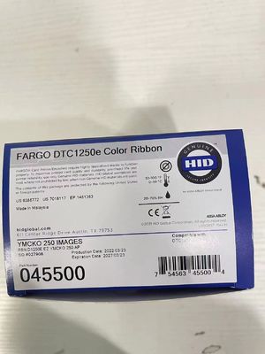 Original 045500 YMCK Ribbon for DTC1250e Business ID IC Card Printer Performance