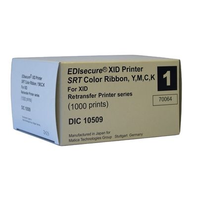 Matica XID8100 IC ID PVC Business Card Printers DIC10509 and DIC10539 YMCK Color Ribbons