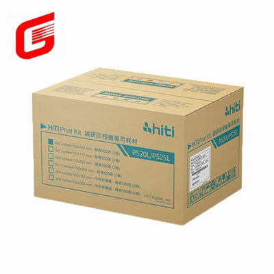 Top- Hiti P525L Photo Paper and Ribbon Print Kit for 5x7&quot; 127x177 mm Photos 290 Prints