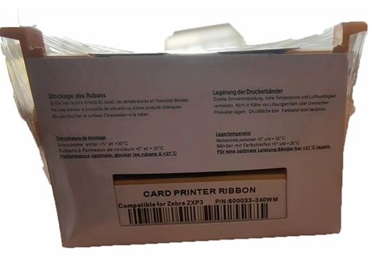 Zebra ZXP Series 3 Compatible YMCKO Ribbon 800033-340WM for P100i P100m P110i P120i