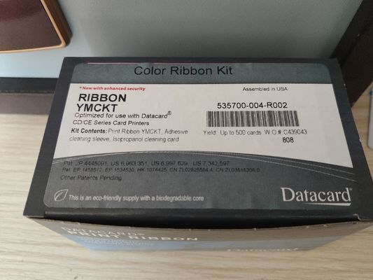 535700-004 R002 YMCKT Color Ribbon 500 Images for Datacard CD800 ID Card Printer
