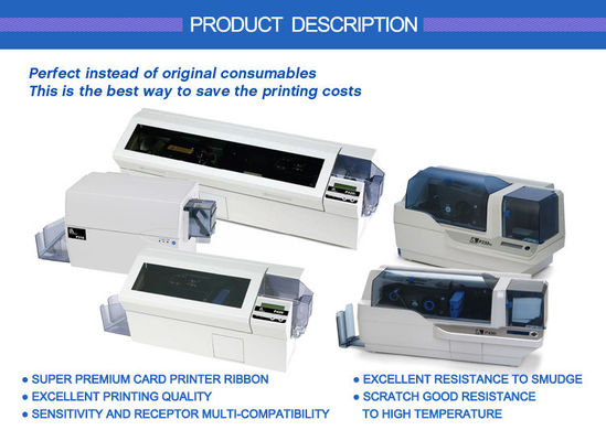 Zebra P330i P430i Printer Ribbon 800015-440 YMCKO Color for 200 Business Card Prints