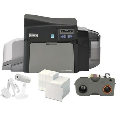 Single/Dual Sided Print Method HID Fargo DTC4250e ID Card Printer 300dpi Max. Resolution