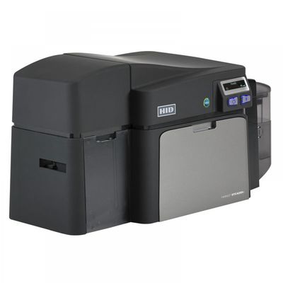Black Print Speed 6 Seconds per Card HID Fargo DTC4250e Dual Sided ID Card Printer