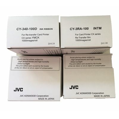 CY-340-100D Printer YMCK Ribbon and CY-3RA-100 Retransfer Film for Superior Printing