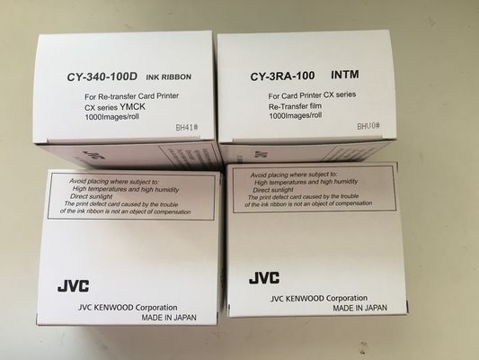 CY-340-100D Printer YMCK Ribbon and CY-3RA-100 Retransfer Film for Superior Printing