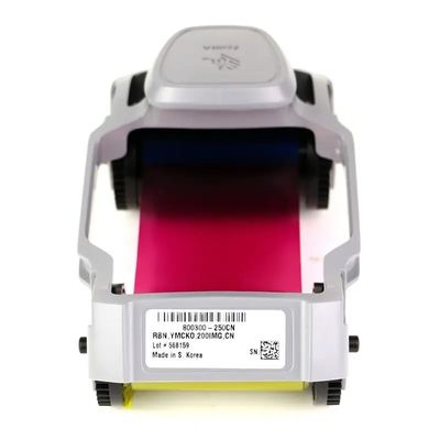 Prints 200 Prints/roll YMCKO Color Ribbon for Zebra ZC100 Card Printer 800300-250CN