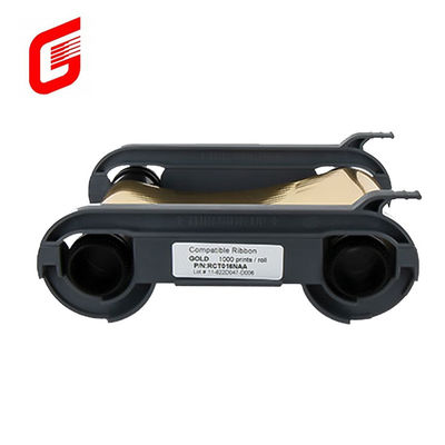 Compatible Gold Monochrome Ribbon 1000 Prints for Evolis Primacy Zenius Card Printers