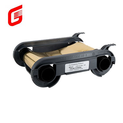 Compatible Gold Monochrome Ribbon 1000 Prints for Evolis Primacy Zenius Card Printers