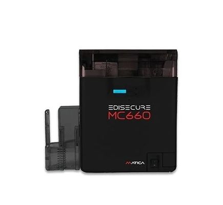 Matica EDIsecure MC660 Retransfer Card Printer with 250 Cards Input and Output Stacker