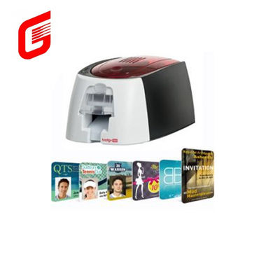 USB Interface Evolis Badgy100 Single Sided Ribbon Ink Plastic Smart Card Printer
