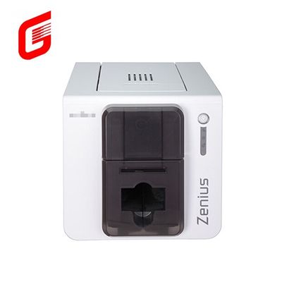 High Speed Color YMCKO Evolis Zenius Single Sided PVC ID Card Printer for CR80 Cards