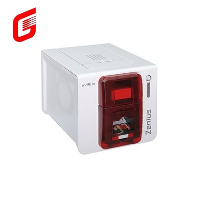 High Speed Color YMCKO Evolis Zenius Single Sided PVC ID Card Printer for CR80 Cards