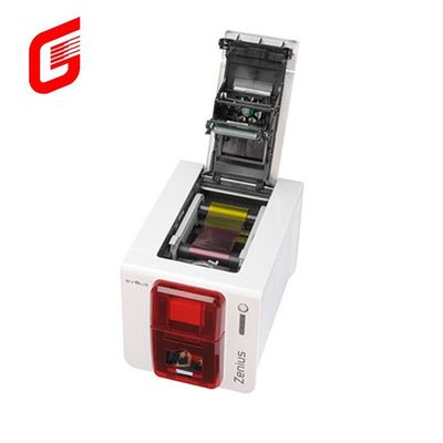 High Speed Color YMCKO Evolis Zenius Single Sided PVC ID Card Printer for CR80 Cards
