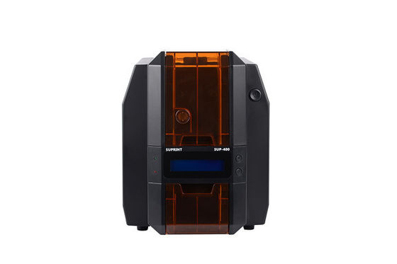 Dual Sided PVC Card Printer Suprint SUP-400 with 300DPI Resolution and Dye-Sublimation