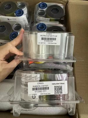 Datacard 513382-201 YMCK Color Ribbon Datacard 513402-002 Membranous band High Quality CR805 Card Printer