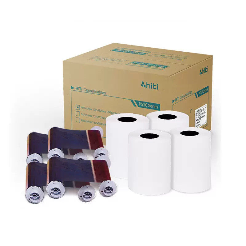 Original Hiti P510s / P510K/ P510L Printer Kit 6x8&quot; 152x203 mm Photo Paper and Ribbon