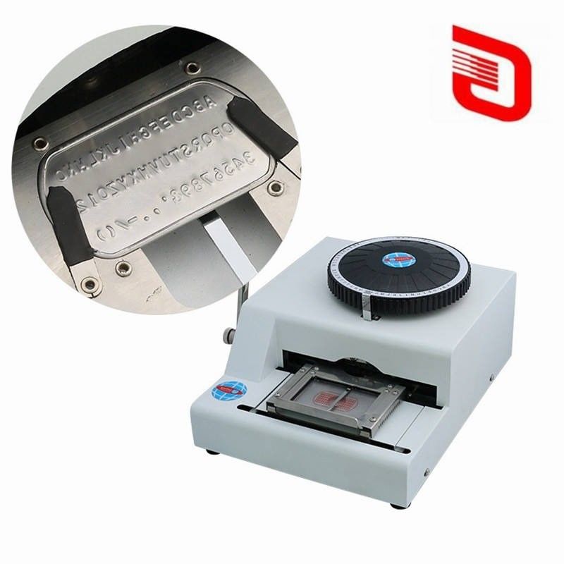 Maximum Typing Range 102x86 mm Manual Stainless Steel Plate Embossing Machine for Dog Tag