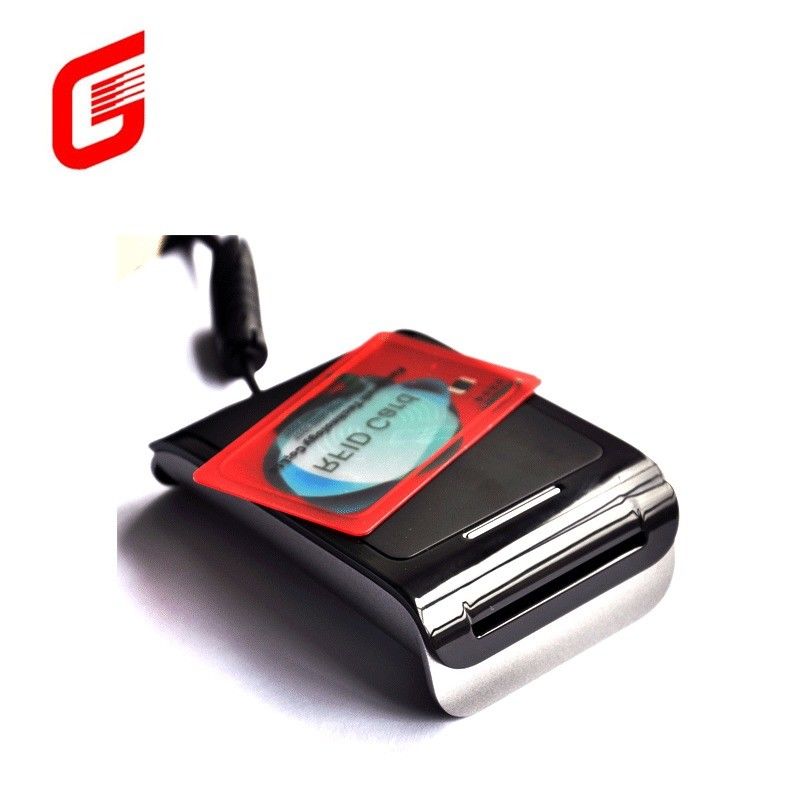 External Black S9 RS232 / USB Contactless Smart IC Card Reader with All in 1 Card Slots
