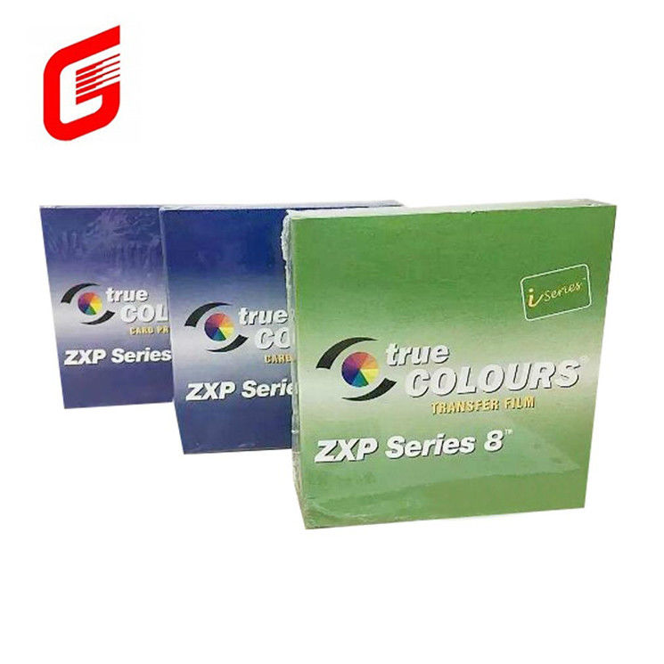 YMCK Color Ribbon Transfer Film For Zebra ZXP Series 8 ZXP 9 Card Printer 1250 Images