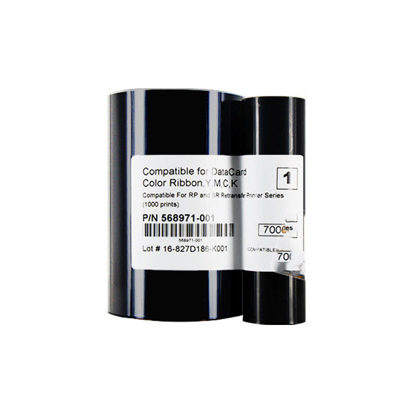 High Compatibility Compatible DataCard YMCK Color Ribbon / Retransfer Film 568971-001
