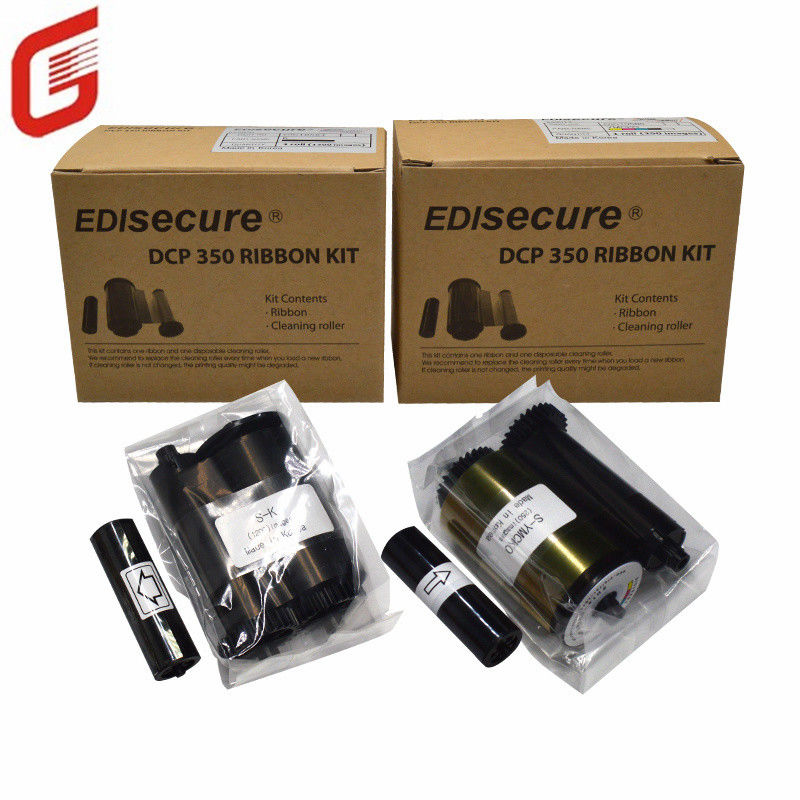 Original DIC10580 YMCKO Color Ribbon Kit 250 Images per Roll for DCP 350 ID Card Printer