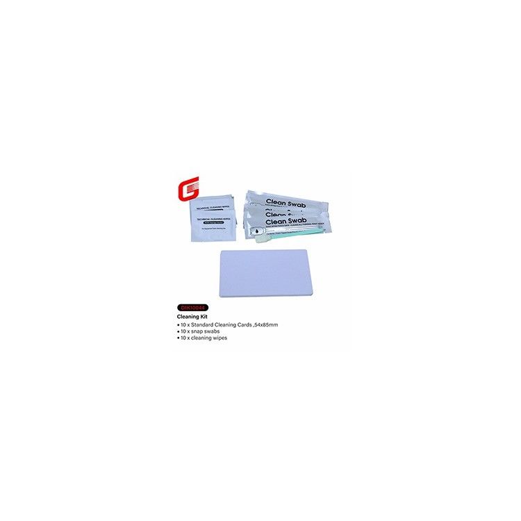 XID Retransfer Card Printers Cleaning Kit 10 x Roller Wipes No Adhesive Cleaning Cards