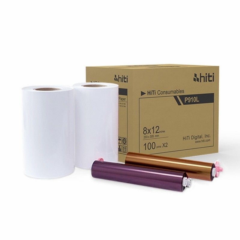 P910 Photo Printer Consumables 8*12 Paper and Ribbon Kit for Professional Result