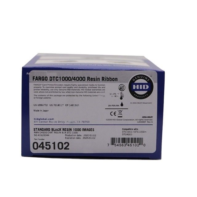 1000 Images Standard 45102 Black Ribbon for DTC1000 DTC1250e Card Printer and Durable