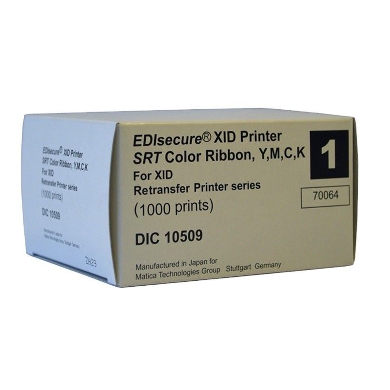 Matica XID8100 IC ID PVC Business Card Printers DIC10509 and DIC10539 YMCK Color Ribbons