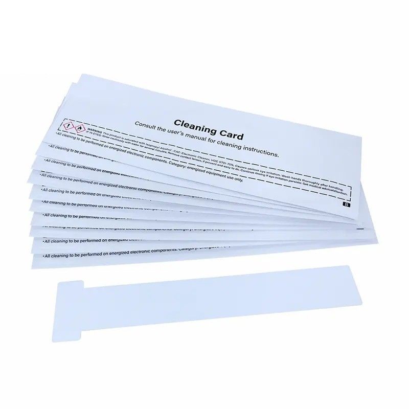 Card Printer ACL004 Alcohol Cleaning T Cards for Evolis Primacy Zenius Elypso Badgy100 Badgy200