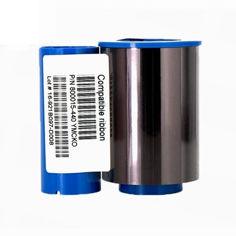 Zebra P330i P430i Printer Ribbon 800015-440 YMCKO Color for 200 Business Card Prints