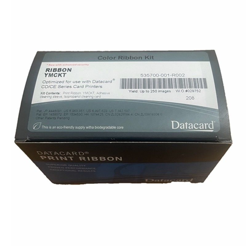 Datacard CP/CD Series Printer Ribbon YMCKT 500 Image for CD800 Card Printer