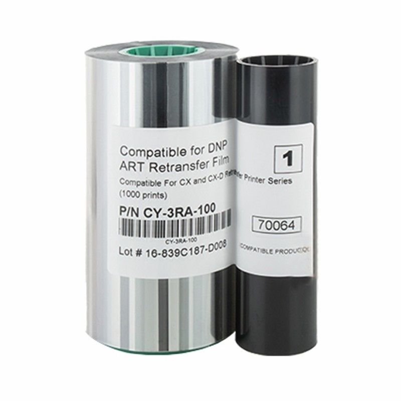 CY-3RA-100 Printer Ribbon for Compatible DNP CX-D80 CX210 Retransfer 1000 Images Each