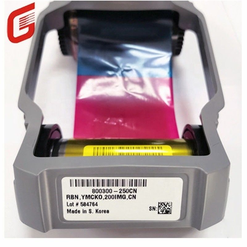 Zebra ZC100 / ZC300 Series ID Card Printer Ribbon 800300-252CN YMCKO Color 300 prints