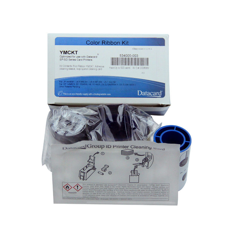 Datacard SP55 SD260 YMCKT Color Printer Ribbon 534000-003 500 Prints/roll and Durable