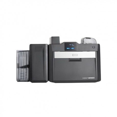 Powerful HID Fargo HDP6600 Dual-Side ID Card Printer with 600dpi and 084911/084900 Ribbon