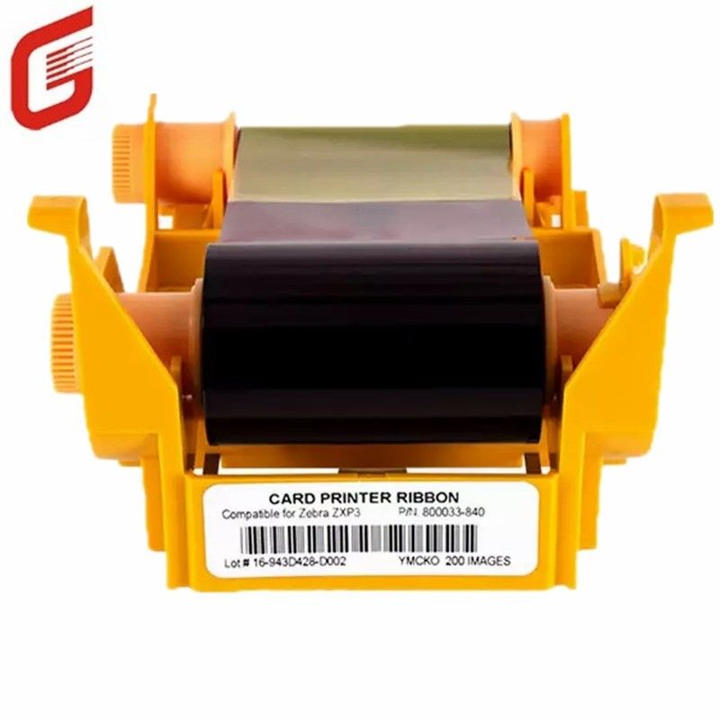 Carton Size 57X32X28.5 cm 800033-840 YMCKO Compatible Ribbon For Zebra ZXP3 Printer